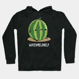 Watermelonely Funny Fruit Pun Hoodie